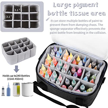 Yumt Paint Organizer Paint Brush Holder Acrylic Paint Storage Art & Craft Supply Storage Paint Bottle Organizer Professional Storage Display Yumt