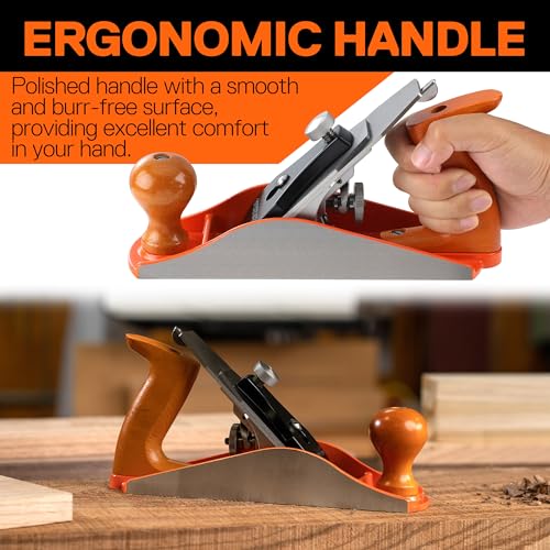 JORGENSEN No.4 10" Wood Planer, Hand Planer for Woodworking, Hand Plane, Wood Plane, Jack Plane for Trimming, Wood Planing, Craft - Smoothing Plane Jorgensen