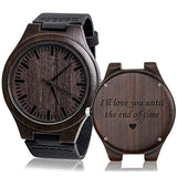 KOSTING Personalized Wood Wrist Watch for Men Best Gifts for Husband Gift Ideas Personalized Gift for Husband Gifts for Him Unique Gifts Husband KOSTING