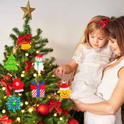 Max Fun 120PCS DIY Wooden Christmas Ornaments Unfinished Predrilled Wood for Crafts Centerpieces Holiday Birthday Hanging Decorations in 12 Shapes Max Fun