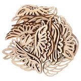 Abaodam 80Pcs Angel Wings Wooden Cutouts Angel Wings Wood Slices Unfinished Wood DIY Crafts Wings Wood Ornaments Embellishments Accessories Abaodam