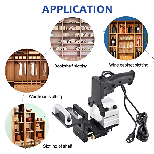 Mortising Jig and Loose Tenon Joinery System 2 in 1 Invisible Fastener Slotting Bracket Compact Router Attachment Woodworking Slotting Locator for YUCHENGTECH