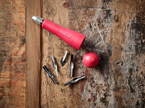 Speedball Block Printing Tool Kit, Includes Bench Hook Inking Plate, Brayer, Lino Cutters Carving Tools, and Baren Speedball