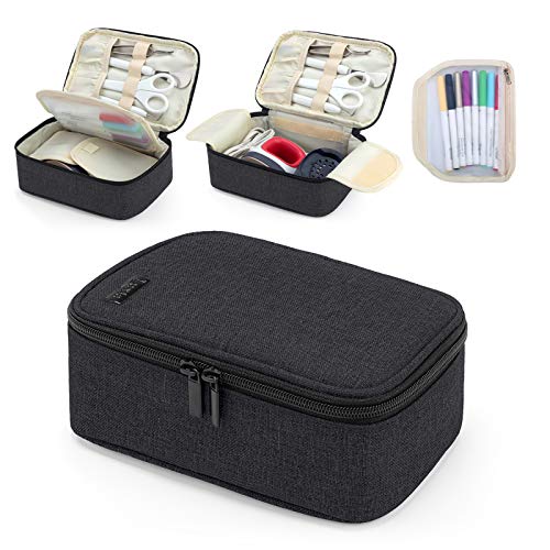 LUXJA Carrying Case Compatible with Cricut EasyPress Mini, Bag Compatible with Cricut Mini Heat Press (Patent Design), Black - WoodArtSupply