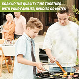 Sukh 290PCS Bamboo Sticks Bulk - Premium Natural Wooden Skewers Bamboo Skewers Wood Sticks for BBQ, Open Fire Pit, Caramel Apples, Hamburger, Fruit, Sukh