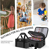 ALTLLEN Acrylic Paint Storage Case, Black, Unisex, Plastic and Leather, Ideal for Artists on-the-go ALTLLEN