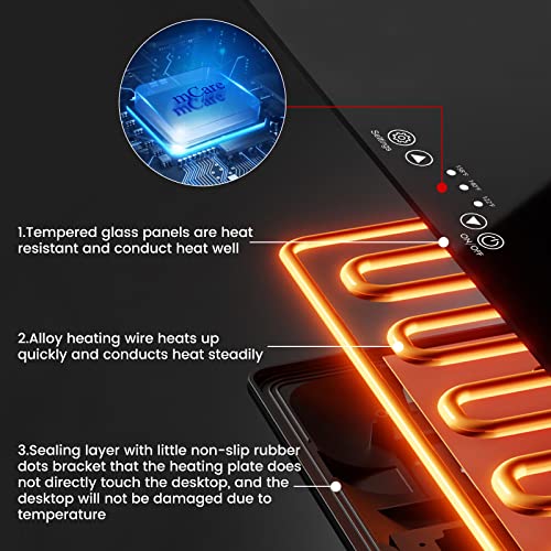 Upgraded Resin Heating Mat, Resin Curing Machine, Glass Warmer Plate for Resin Molds Casting, Quick Curing Resin Supplies Tools Kits, Resin Dryer - WoodArtSupply