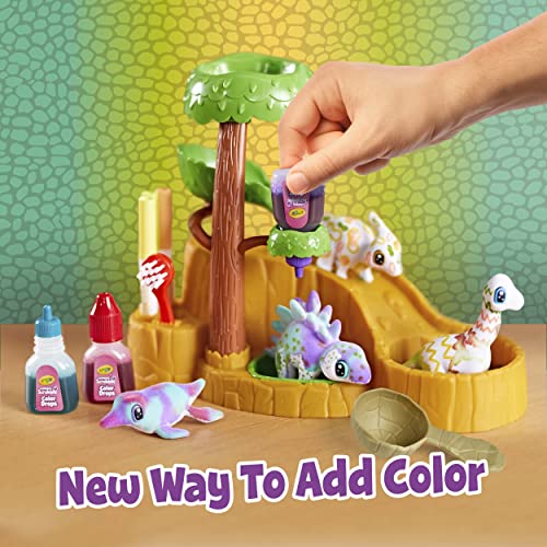 Crayola Scribble Scrubbie Pets Dinosaur Waterslide, Dinosaur Toys for Kids, Pet Grooming Set, Holiday Gifts for Kids, Ages 3+ Crayola