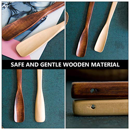 EXCEART Pocket Tool 2pcs Portable Solid Wood Shoehorn Tools for Boots Boot Inserts for Travel Shoe Horn Mini Funnel Stainless Steel Funnel Pro Tools EXCEART