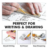 Shuttle Art Pencils and Erasers Bundle, Set of 350 Pack Sharpened Yellow Pencils + 72 Pack Premium White Erasers Bulk Shuttle Art