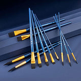 Royal Brush Manufacturing Royal and Langnickel Zip N' Close 12-Piece Brush Set, Soft Black Taklon Royal Brush Manufacturing Company