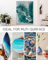 Nicpro 14 Colors Large Bulk Acrylic Pour Paint Set (33.8 oz,1000 ml) Premixed High Flow Art Pouring Paint Supplies Kit with Silicone Pour Oil, Gloves Nicpro