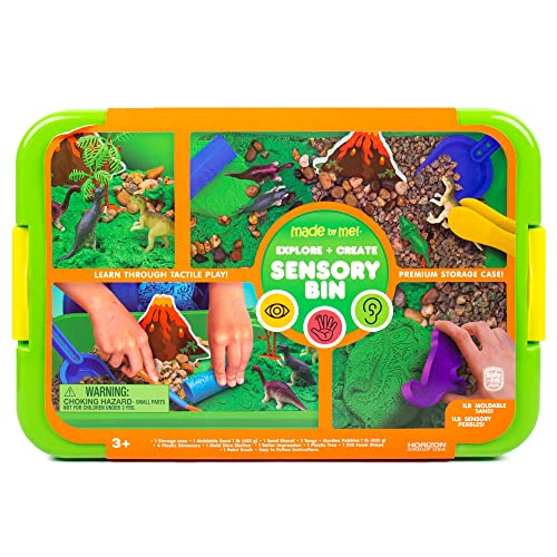 Made By Me Explore + Create Dino Galaxy Sensory Bin, Fun Sensory Bins for Toddlers 3+, All-in-One Tactile Sensory Toys, Learn Through Play Toys, Made By Me