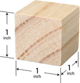 Wooden Cubes for Arts and Crafts – DIY - Photo Blocks - 1 Inch Unfinished Natural Wood Blocks – 100 Pieces – by Dragon Drew Dragon Drew