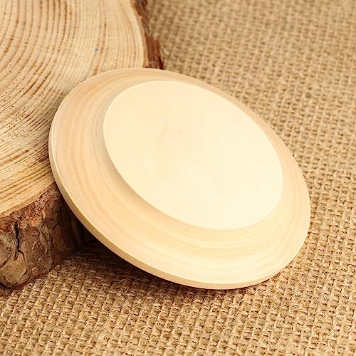 DIY Craft Kit: 16 Wooden Plates for Handmade Home Decor - Unfinished Wood Plate Blanks - Wood Craft Supplies - Handmade Dish Blanks for DIY Home