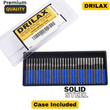 Diamond Drill Bits 1mm 2mm 3mm 30 pcs Diamond Jewelry Drill Bits for Sea Glass Shells Gem Stones Lapidary Equipment Compatible with Dremel Diamond DRILAX