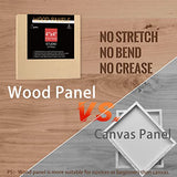 Unfinished Wood Boards Canvas for Painting, 5 Packs 3/4’’ Deep Cupohus 4’’ x 4’’ Wooden Cradled Panels for Pouring Art, Crfats, Paints and More Cupohus