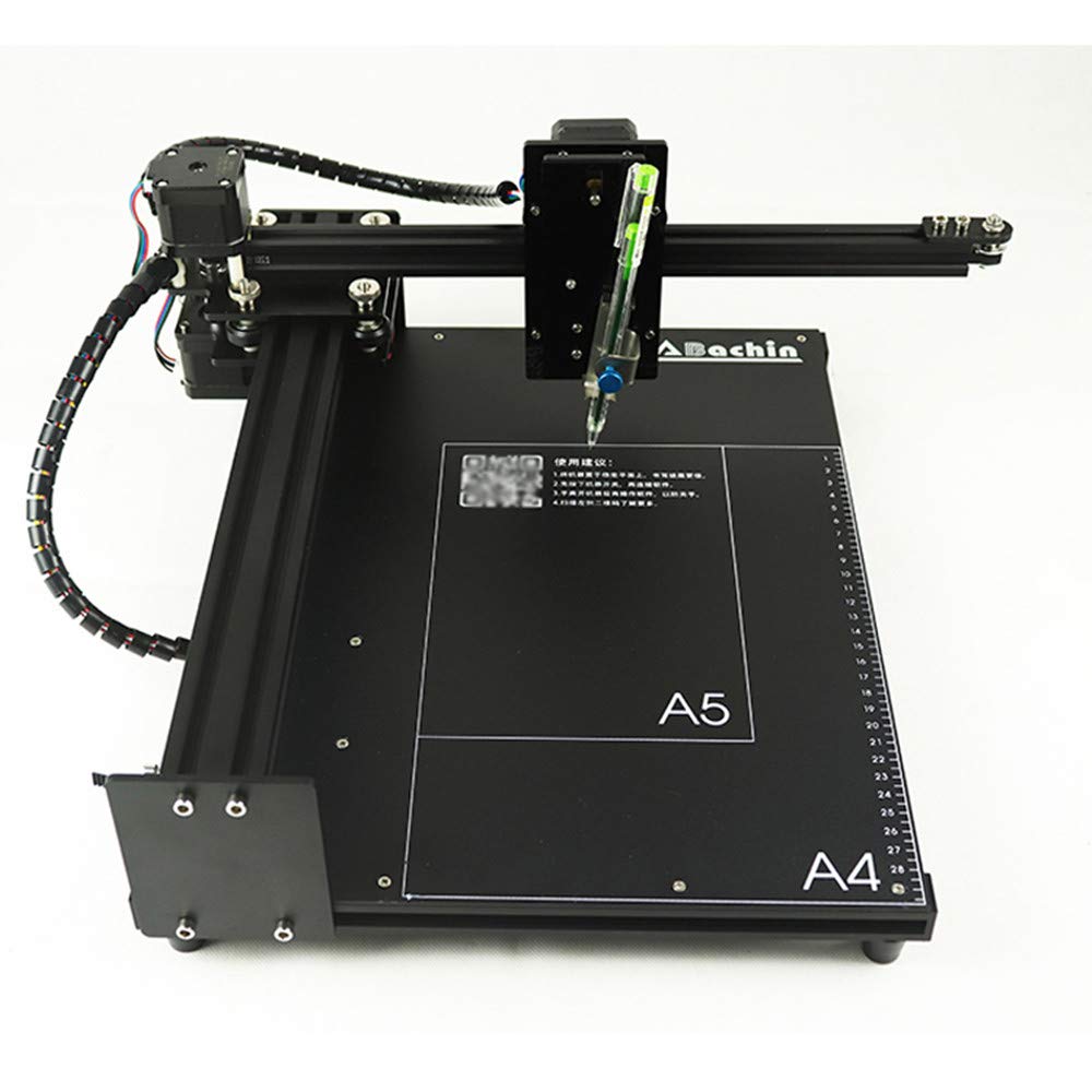BACHIN CNC Router Drawing Robot Kit Writer XYZ Plotter iDraw Hand Writing Robot Kit Open Source for Maker/Geek, Working Area A4 BACHIN