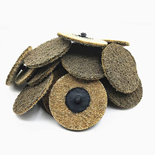 25pcs 3 Inch Sanding Disc Non-Woven Aluminum Oxide Abrasive Coarse Grit Surface Conditioning Quick Change Discs for Die Grinder Polishing Rust Paint Banmo Abrasive