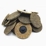 25pcs 3 Inch Sanding Disc Non-Woven Aluminum Oxide Abrasive Coarse Grit Surface Conditioning Quick Change Discs for Die Grinder Polishing Rust Paint Banmo Abrasive