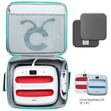 MYBAGZING Double-Layer Carrying Case for Cricut EasyPress 2(9X9), Sturdy Heat Press Bag, Cricut Storage Case With Pockets for Cricut Accessories, MYBAGZING