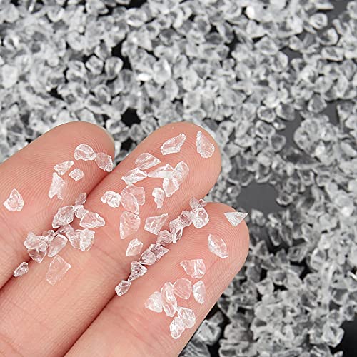 Irregular Crushed Glass Chips Sprinkles, 100g Metallic Chunky Glitter Stones for Nail Art, Resin Mold Filler, DIY Crafts, Vase Filler, Jewelry Making - WoodArtSupply