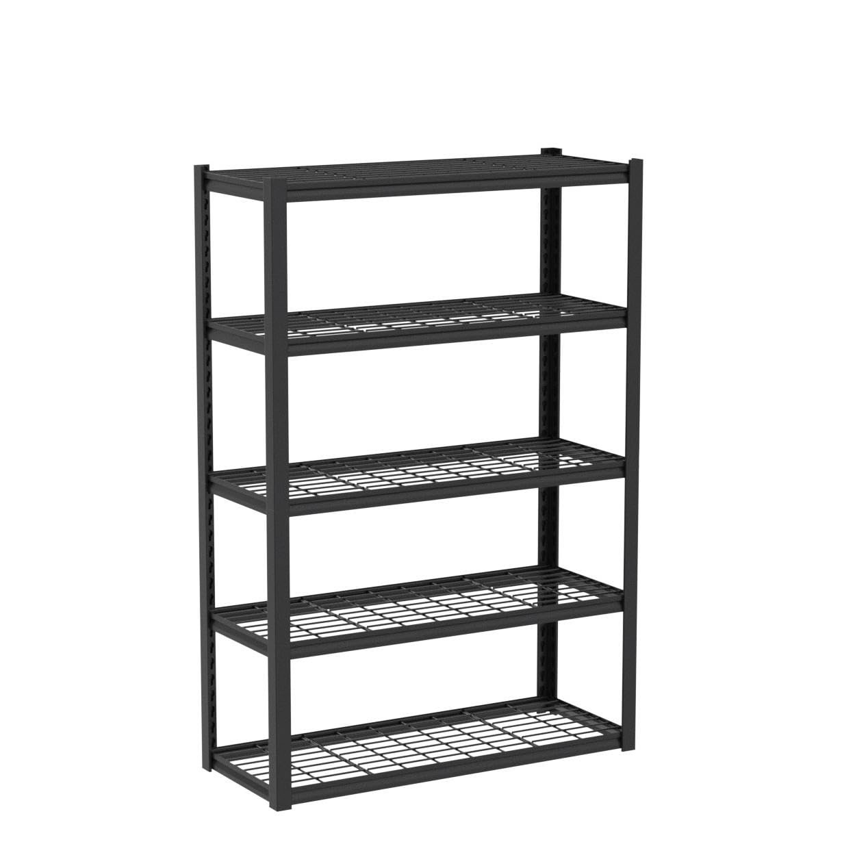 REIBII Garage Shelving Heavy Duty Load 2000Lbs Adjustable 5-Tier Garage Storage Shelves Heavy Duty Metal Shelving for Garage Storage Rack Shelf for - WoodArtSupply