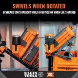 Klein Tools 54817MB MODbox Cup Holder, Modular Tool Storage System Side Mounting Accessory, Easy One-Handed Attachment, Anti-Spill Klein Tools