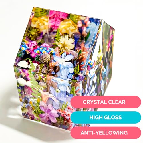 NASUBI 1.06 Gallon Clear Epoxy Resin - Upgraded Casting and Coating Resin Epoxy, No Bubbles, No Odor, Non Yellowing, 2 Part Resin Kit for Table Top, NASUBI