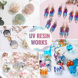 UV Resin kit Jewelry Making: 200g Crystal Clear Hard Glue Epoxy Resin for Beginners DIY Art Crafts Casting Curing SAPBOND