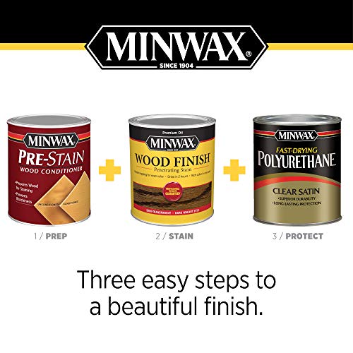 Minwax Wood Finish 227644444, 1/2 Pint, True Black - WoodArtSupply