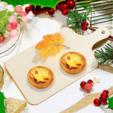 5 Pack Unfinished Wood Cutting Board 11.8"L x 6.3"W, 2.5mm Wooden Paddle Cheese Bread Board Set Chopping Board Serving Tray for Craft Phinicco