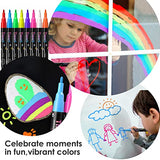 Timart Extra Fine Tip Chalk Markers (8 Pack 1mm Point), Liquid Chalk Pens - Dry Erase Marker Pens for Blackboard, Chalkboards, Windows, Glass, Timart