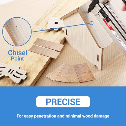 meite 23 Gauge Pin Nails, 1-3/4-Inch Micro Headless Pins for Pin Nailer - Copper Plated Pins Nails for Nail Gun, Ideal for Fine Woodworking and Trim meite