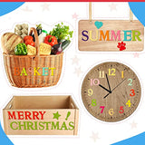 492 Pieces 1 Inch Wooden Alphabet Letters Unfinished Wood Numbers Small Wooden Craft Letters Blank Wood Heart Star Paw for Home Decor Spelling Vicenpal