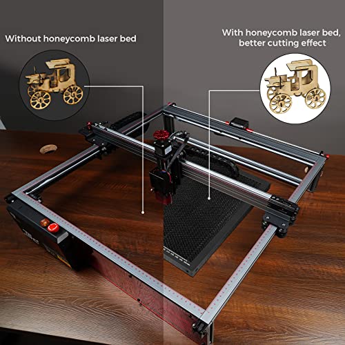 400 * 400mm Honeycomb Laser Bed Honeycomb Working Table Laser Honeycomb for CO2 or Laser Engraver Cutting Machine with Aluminum Plate with Engraving - WoodArtSupply