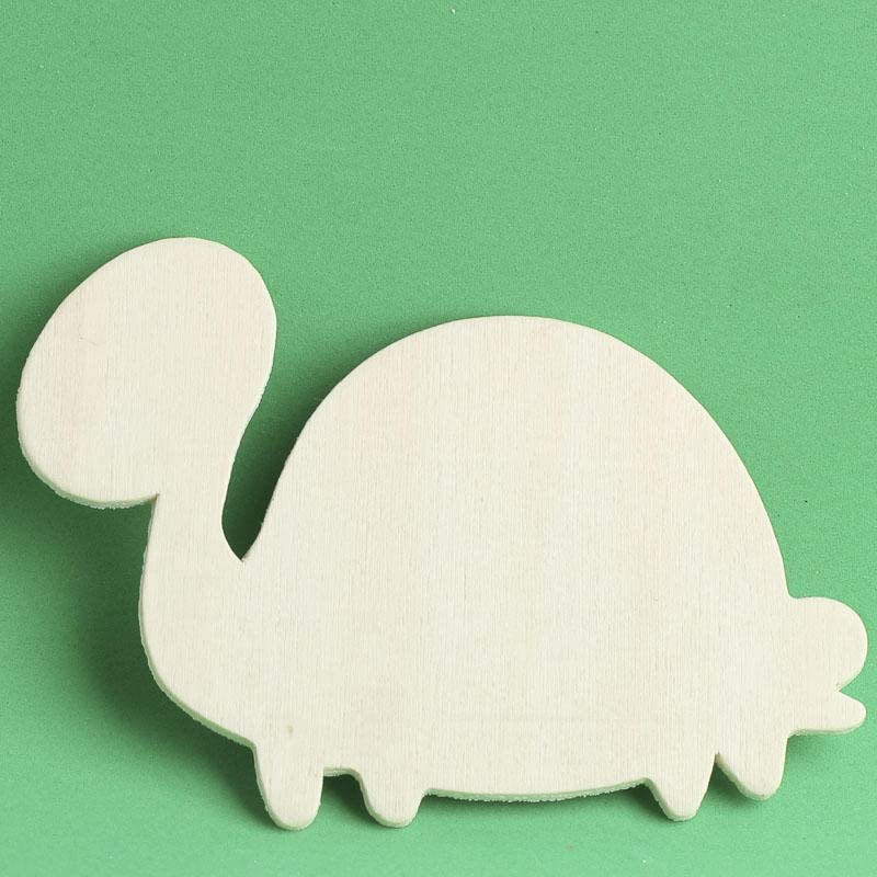 Pack of 24 Unfinished Turtle Cutouts by Factory Direct Craft - Blank Wooden DIY Tortoise Shapes for Scouts, Camps, Vacation Bible School & Birthday Factory Direct Craft