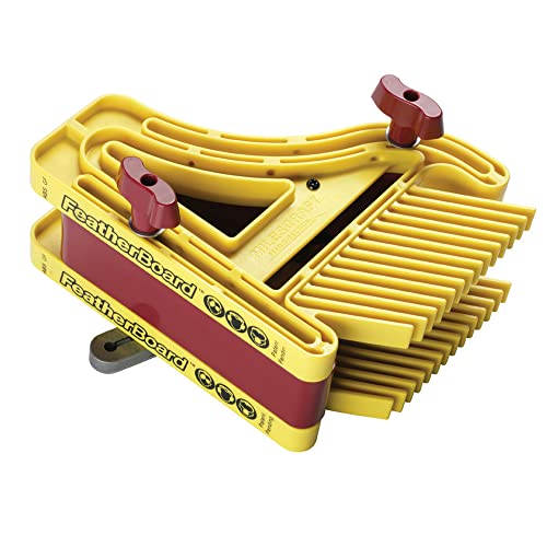 Milescraft 1407 D/T Feather Board – Universal Dual or Tandem Feather Boards for Woodworking on Table Saws, Router Tables and Band Saws Milescraft