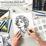 Shuttle Art Drawing Kit and Sketch Pad Bundle, Set of 103 Pack Drawing Kit +260 Sheets Sketch Pad Shuttle Art