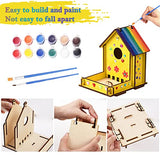 Make Your Own Bird Feeder Wind Chime Kit for Kids - 2 Pack DIY Craft Set with Diamond Stickers THWAS-LIGHT