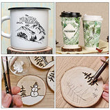 JOIKIT 50 PCS 3.5-4 Inches Natural Wood Slices, Unfinished Natural Wood Coasters, Wood Rounds Circles for Arts and Crafts, DIY, Christmas Ornaments, JOIKIT