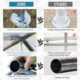 Outsunny 10'x20' Carport Heavy Duty Galvanized Car Canopy with Included Anchor Kit, 3 Reinforced Steel Cables, White Outsunny