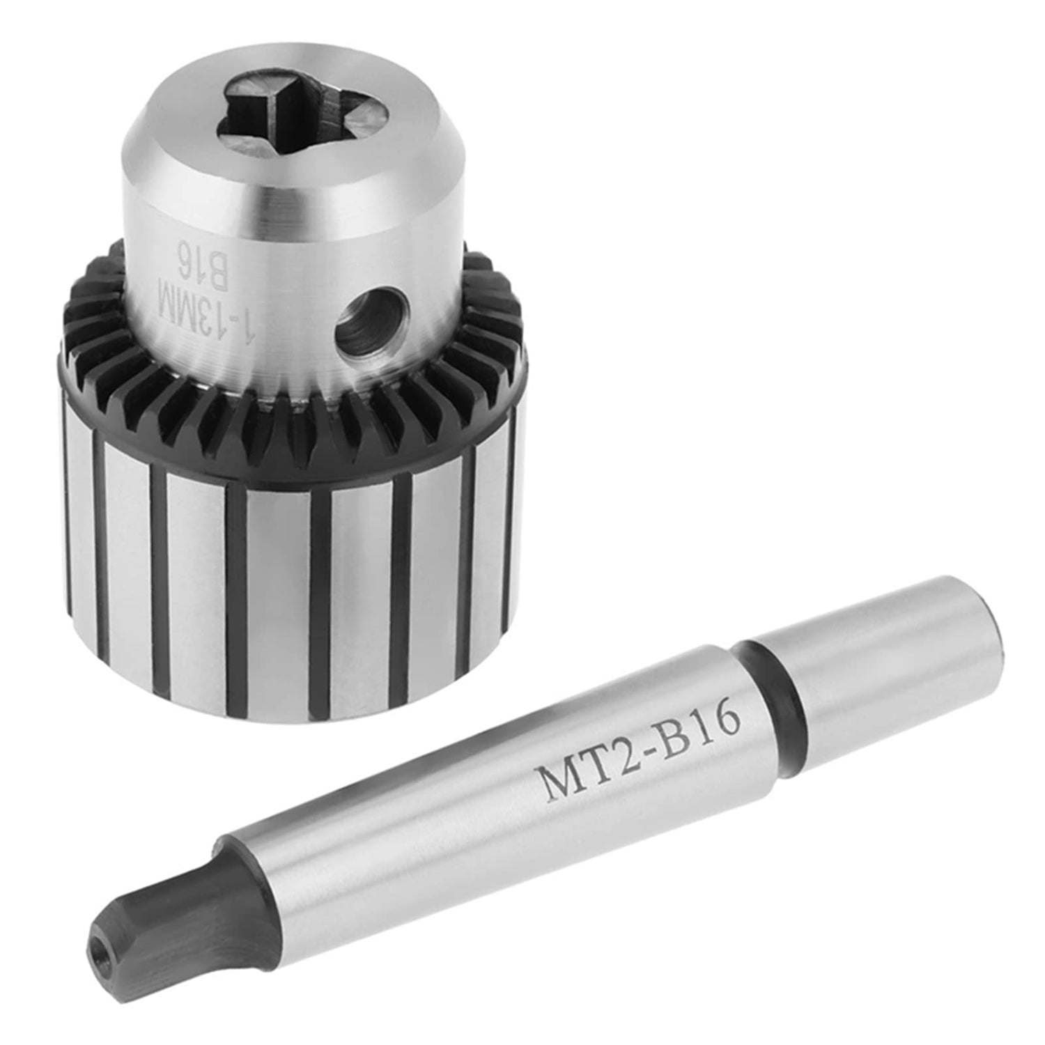 Vevor Metal Lathe Cu 1-13Mm acity Carbide Steel Mt2-B16 Arbor Key Type Drill Chuck Mini Lathe Tool Tbest
