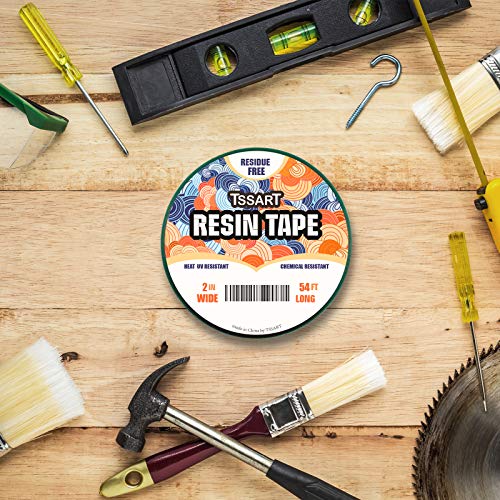 TSSART Resin Tape for Epoxy Resin Molding - Thermal Silicone Adhesive Oxidation and High Temperature Resistance Easy Peeling, Epoxy Release Tape for - WoodArtSupply