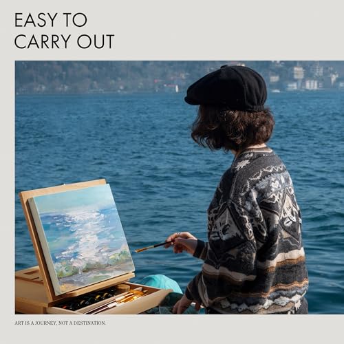 ARTIFY 2023 New Paint Brush Set, 15 Pcs Paint Brush Set for Acrylic Watercolor Oil and Gouache Painting - Brown & White ARTIFY art supplies