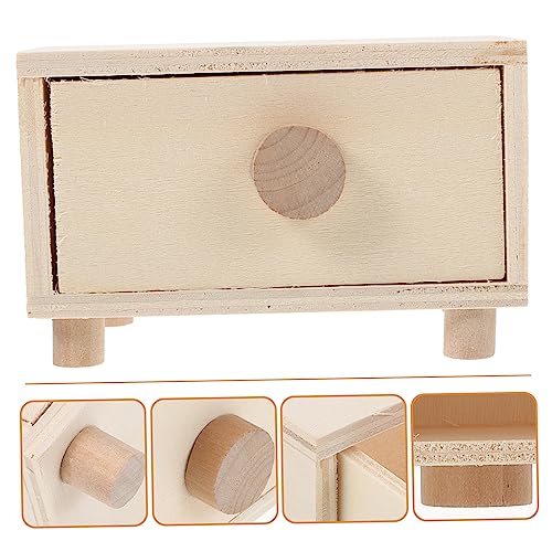 ABOOFAN 3pcs Boxes Handmade Storage Box Wood Jewelry Unfinished Jewelry Case Jewelry Organizer case Jewelry Organizer Tray Kids Jewelry Organizer ABOOFAN