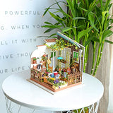 RoWood DIY Miniature Dollhouse Kit with Furniture, 1:24 Scale Model House Kit, Mini Dollhouse Model Kits for Adults, Crafts for Adults Teen Gifts on Rowood