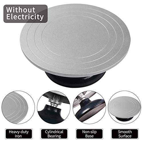 Falling in Art Heavy Duty Metal Pottery Decorating Banding Wheel, 12 Inches Diameter Falling in Art