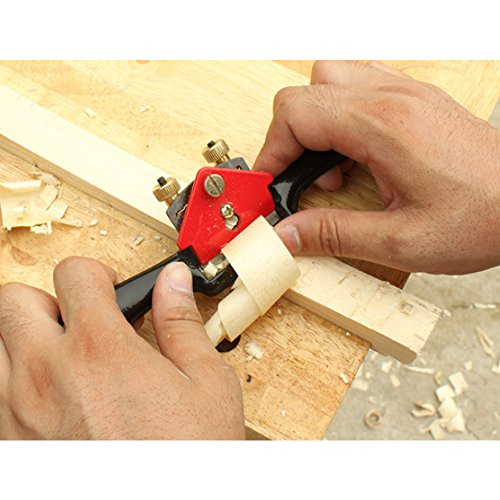Swpeet 10'' Adjustable SpokeShave with Flat Base, Metal Blade Wood Working Hand Tool Perfect for Wood Craft, Wood Craver, Wood Working Swpeet