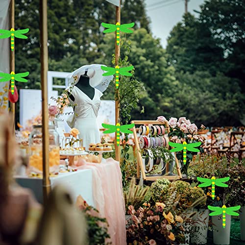 Insect Wooden Blank Dragonfly Shape Wood with Twines Art Unfinished Ornaments for Christmas Wedding Birthday Party Thanksgiving Day Decoration 20Pcs. Zontween